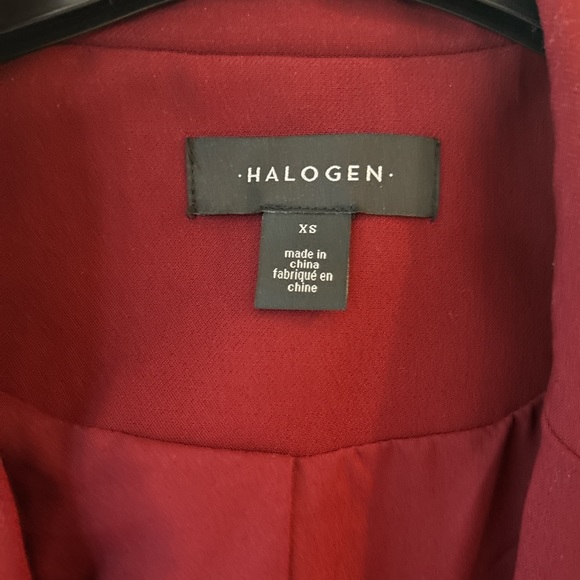 Halogen size XS red blazer, suit jacket, classic, basic, NWT - Picture 3 of 5